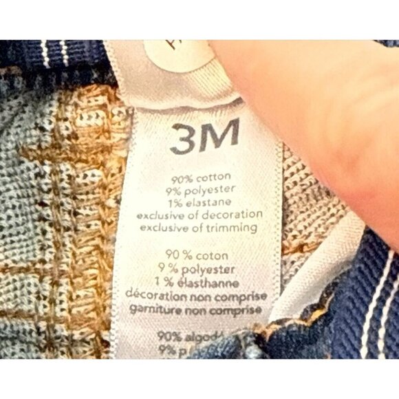 Oshkosh Baby B’ Gosh Blue Jeans w/Suspenders Removable Pockets Size 3mo NEW - Picture 5 of 6